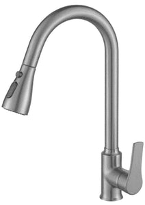 FINN HOT & COLD PULL DOWN KITCHEN FAUCET G.METAL