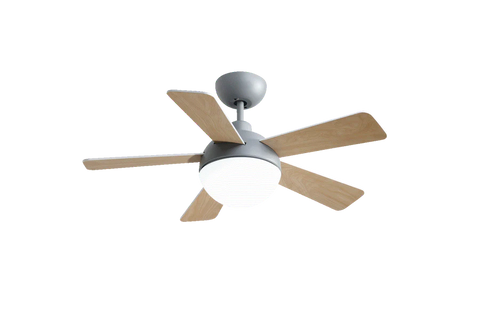 CEILING FAN RAKIA W/ LED LIGHT 52" GRAY