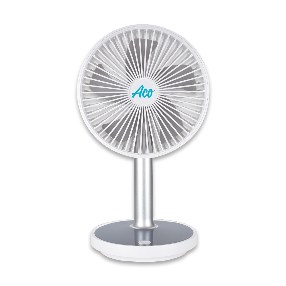 ADJUSTABLE TABLE FAN WITH LED LIGHT 2000MAH