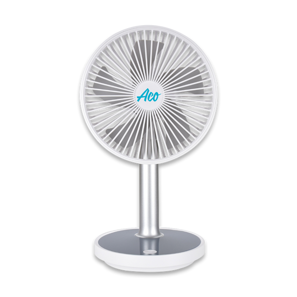 ADJUSTABLE TABLE FAN WITH LED LIGHT 2000MAH