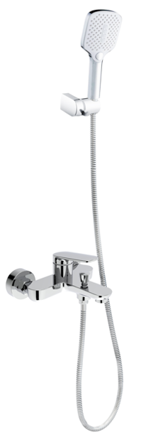 LIRI HOT & COLD BATH & SHOWER FAUCET W/KIT CHROME