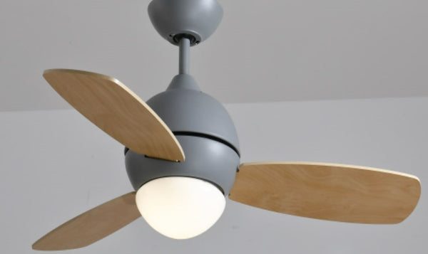 CEILING FAN WITH LIGHT 3-BLADE 36" GRAY