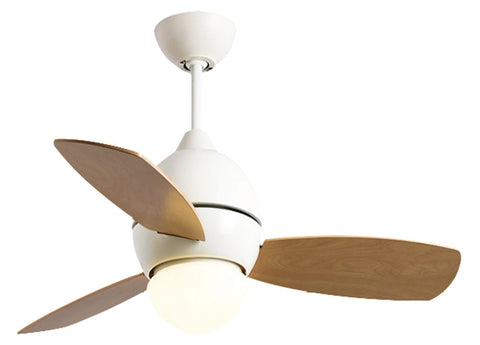 CEILING FAN WITH LIGHT 3-BLADE 36" WHITE