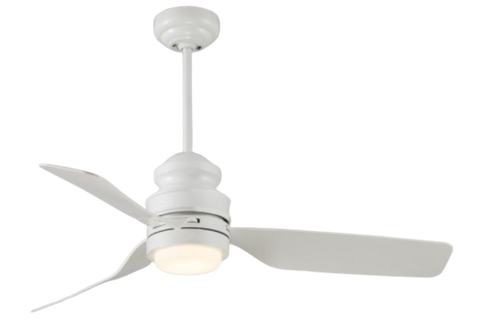 CEILING FAN WITH LIGHT 3-BLADE 44" WHITE