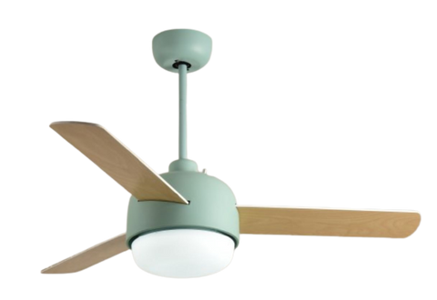 CEILING FAN WITH LIGHT 3-BLADE 44" BLUE