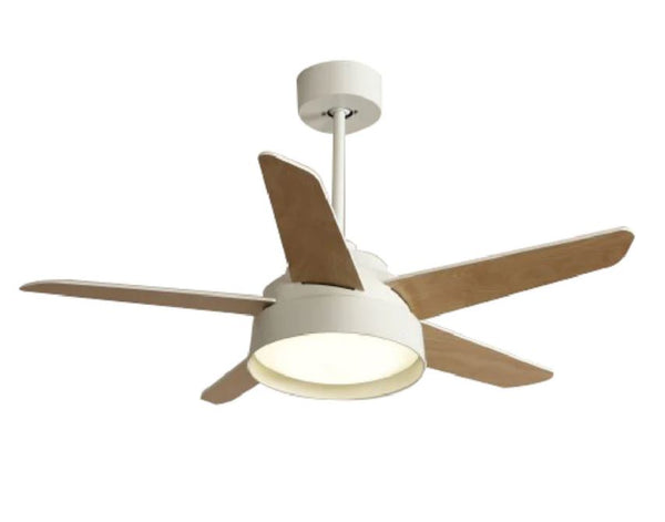 CEILING FAN WITH LIGHT 5-BLADE 52" WHITE