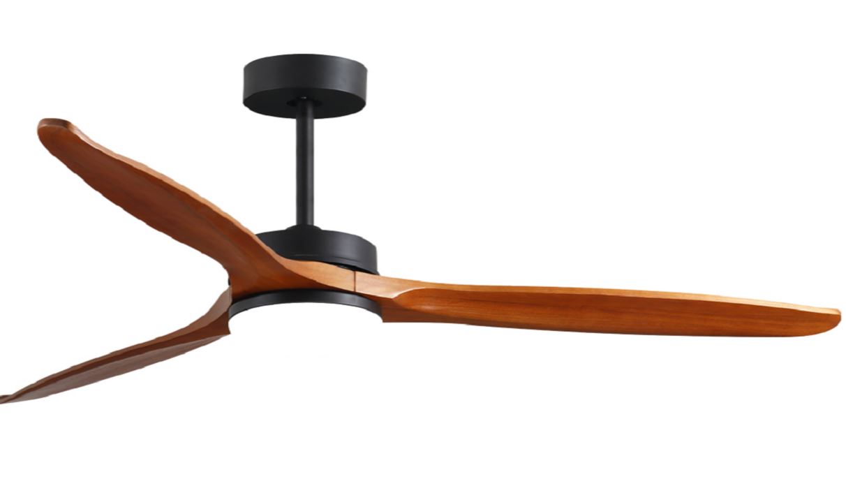 CEILING FAN WITH LED LIGHT 3-BLADE 52" RUBBED BRONZE