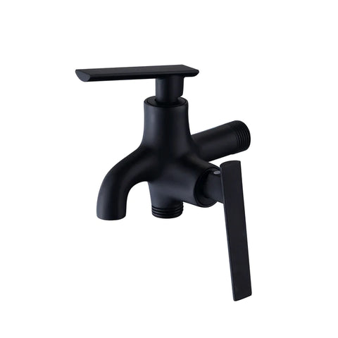 WALL TAP 2-WAY MATTE BLACK DANUBE SERIES