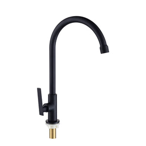 PILLAR TAP GOOSENECK MATTE BLACK DANUBE SERIES