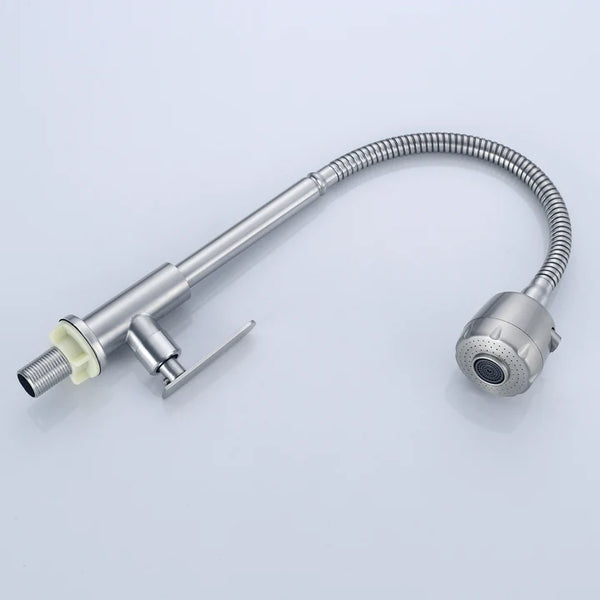 PILLAR TAP GOOSE NECK FLEXIBLE HEAD STAINLESS STEEL YARRA SERIES