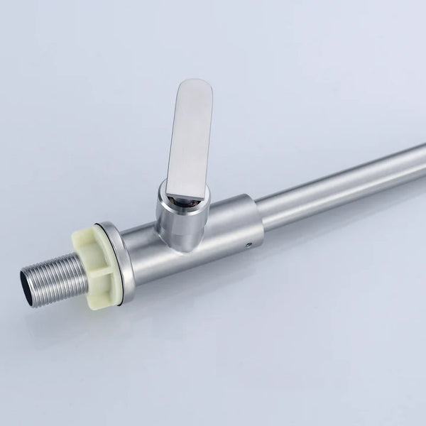 PILLAR TAP GOOSE NECK FLEXIBLE HEAD STAINLESS STEEL YARRA SERIES