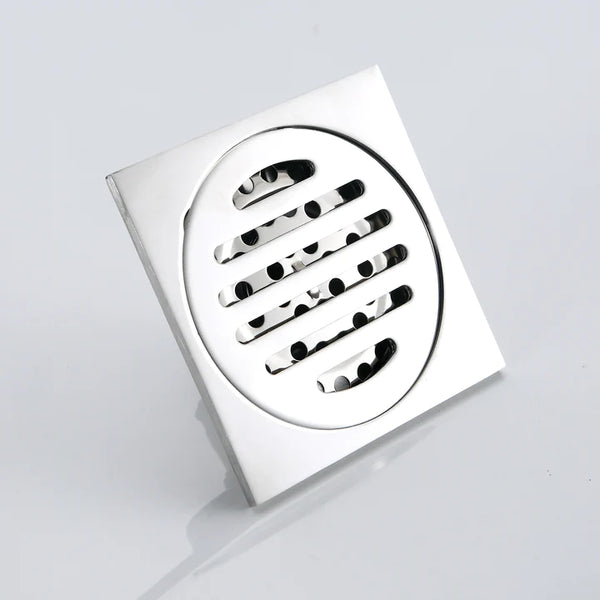 FLOOR DRAIN STAINLESS STEEL 4"X 4" 5MM ROUND COVER