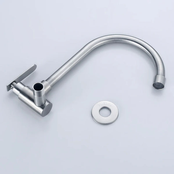 WALL TAP GOOSENECK STAINLESS STEEL YARRA SERIES