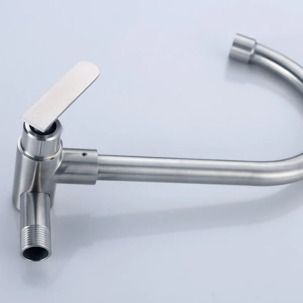 WALL TAP GOOSENECK STAINLESS STEEL YARRA SERIES