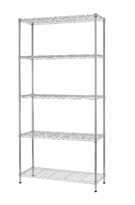 SHELVING UNIT COMMERCIAL 5-TIER CHROME